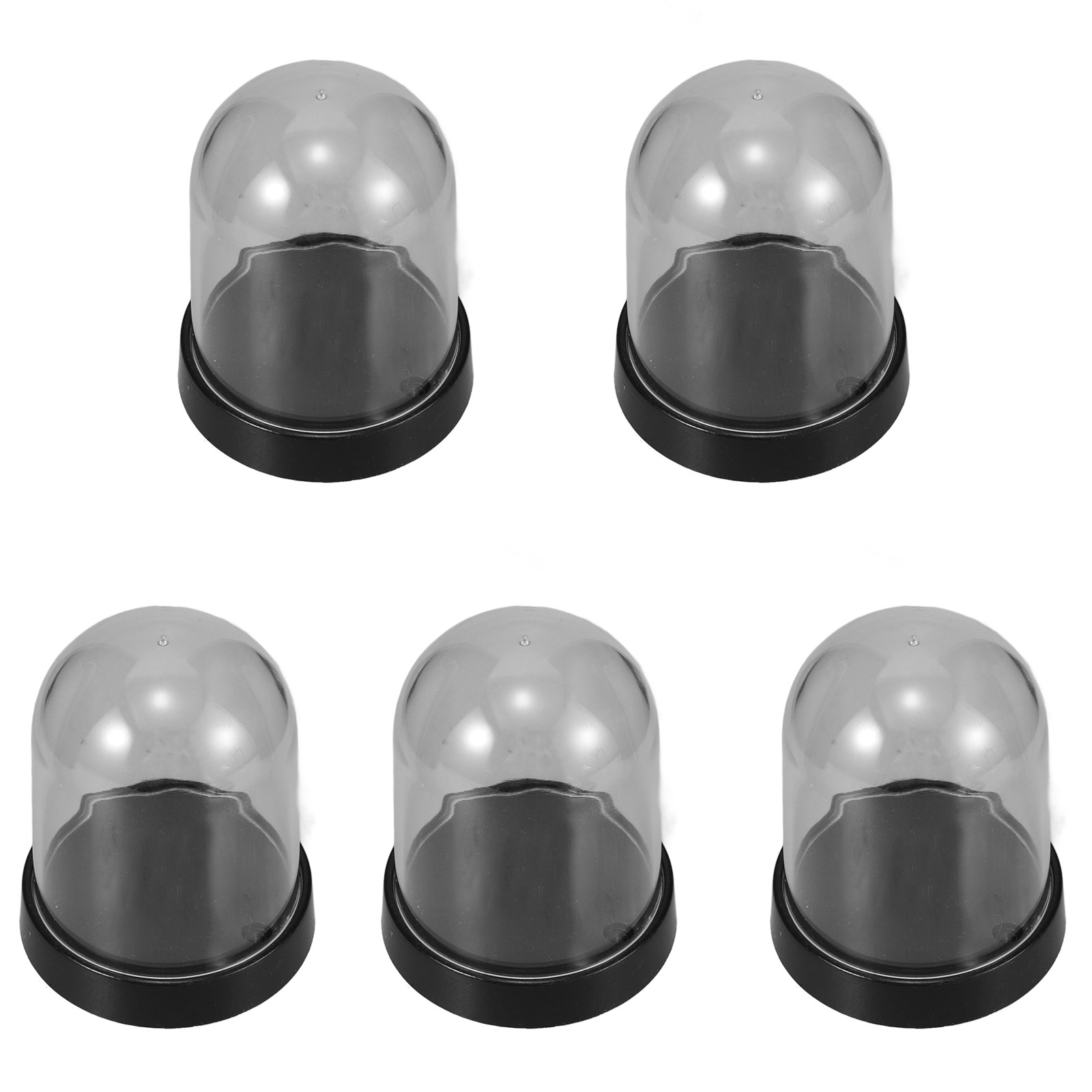 Plastic Dome Clear - 5 Set di Cupole Trasparenti in