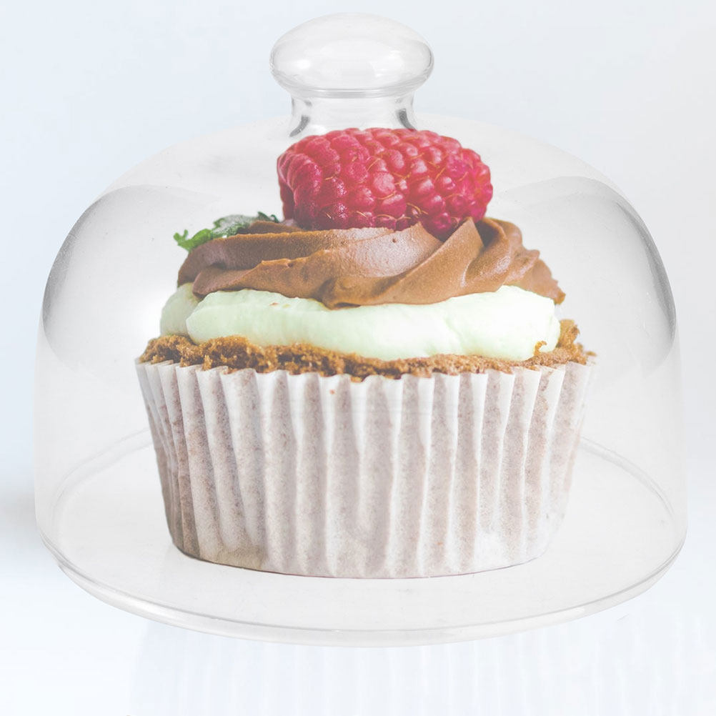 Plastic Dome Clear - 2 Pezzi Copertura Trasparente per Torte,
